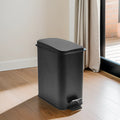 Household 5 Liters Stainless Steel Soft Closing Pedal Waste Bins Rectangular Pedal Trash Bin Powder Coating Kitchen Trash Can