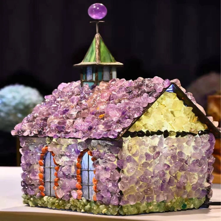 2026 Crystal Crafts Custom High Quality Chakra Stones Garden Miniature fairy House Wholesale