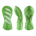 New Design Custom Logo 3-Pieces PU Leather Golf Driver Wood Club Head Cover Golf Headcovers