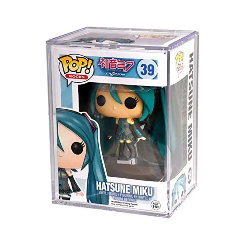Acrylic Funko Pop Display Case 4 in Pop Vinyl Collectible Toy Figures Protector Funko Pop Magnetic Acrylic Protector