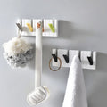 2026 New Fashion Simple and Creative Four-frame Piano Hook Nordic Multifunctional Foldable Hook Coat Hat Key Storage Rack
