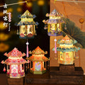Diy Chinese Cartoon Ancient Style Portable Lantern Handmade New Year Palace Lantern Intangible Cultural Party Decorations