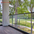 Prettyhouse Factory Price Custom Stairs Railing Aluminum U Channel Glass Railing
