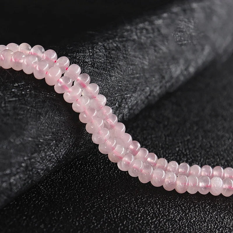 Natural bacus Space Rose Quartz Loose Beads for Jewelry Customized Bracelet Necklace Crafts