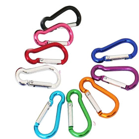HXY Custom Gourd-Shaped Carabiner Keychain 67*32*5.2MM Fashionable Tiny Aluminium Hook for Hiking Camping Great Bulk Sell Price