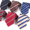 Classic Striped Neck Ties for Men Business Wedding Silk Neckties Italian Wholesale Men Tie Gravatas School Uniform Custom Ties