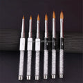 Professional 3D Flower Acrylic Nail Brush Set Luxury Oval Kolinsky Acrylic & Plastic Material for Acrylic Nail Art