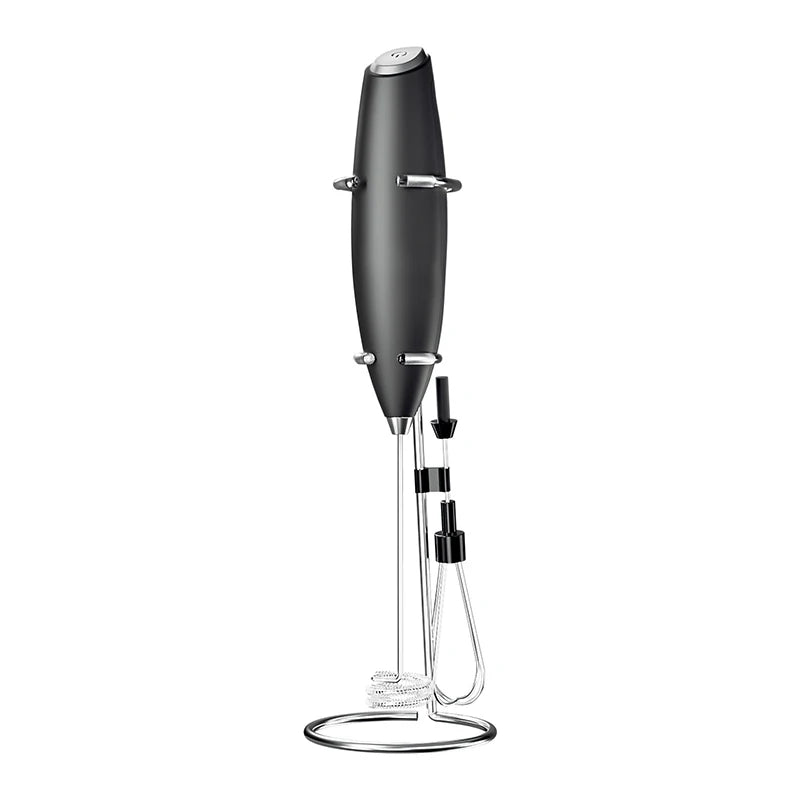 Handheld Coffee Frother Electric Whisk Milk Foamer Mini Coffee Blender Mixer Automatic Egg Beater with Holder