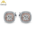 Goldleaf Exquisite 925 Sterling Silver Stud Earrings High Quality Trendy Style Moissanite Diamond Earrings for Women Wholesale
