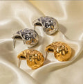 Earrings18K Gold Plated Stainless Steel Geometric Earrings INS Women's Fashion Earrings Jewelry Wholesale Waterproof Jewelry