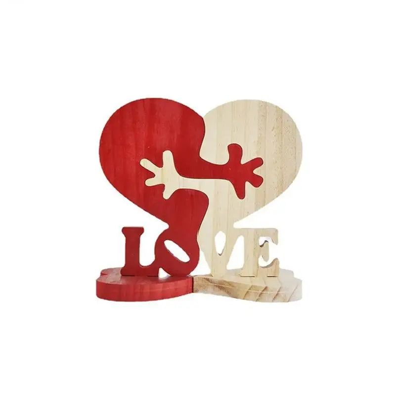 DIY Table Type for Valentine's Day Wedding and Home Decorations New Wood Heart Love Wooden Decorations