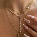 Jachon Round Zircon Pendant Necklace Fashion Jewelry Necklaces Gold Plated Brass Fine Jewelry Necklaces