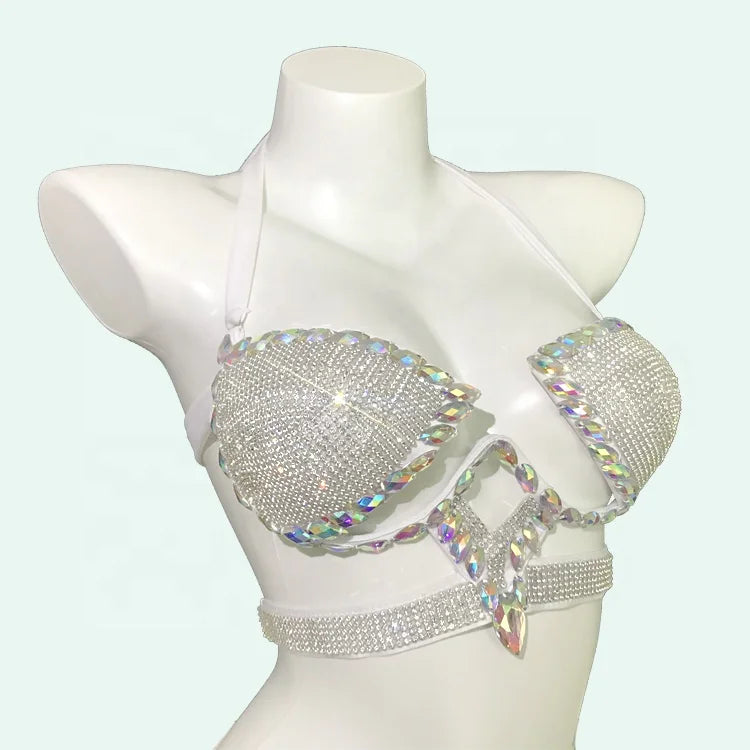 Luxury Crystal Bikini With Rhinestone Set in Stock Fast Shipping for Vacation