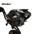 Histar Wholesale New Low Profile Design Long Casting 10+1 BB Carbon Fiber Metal Body Baitcasting Fishing Reel