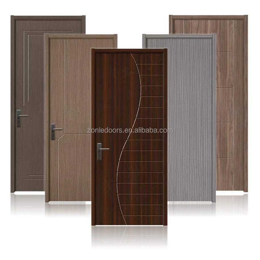 Cheap Price Saudi Arabia Uae Hotel Interior Dubai Bathroom Room Doors Water Proof WPC Door  With Smart Lock
