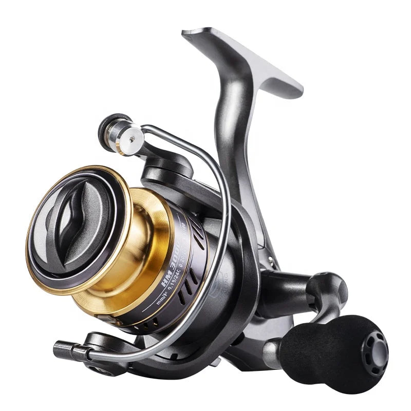 NEW Saltwater Spinning Fishing Reel HM1000-7000 Spinning Reel 5.2:1 Speed Metal Spool Ball Grip Coil Fishing Reel