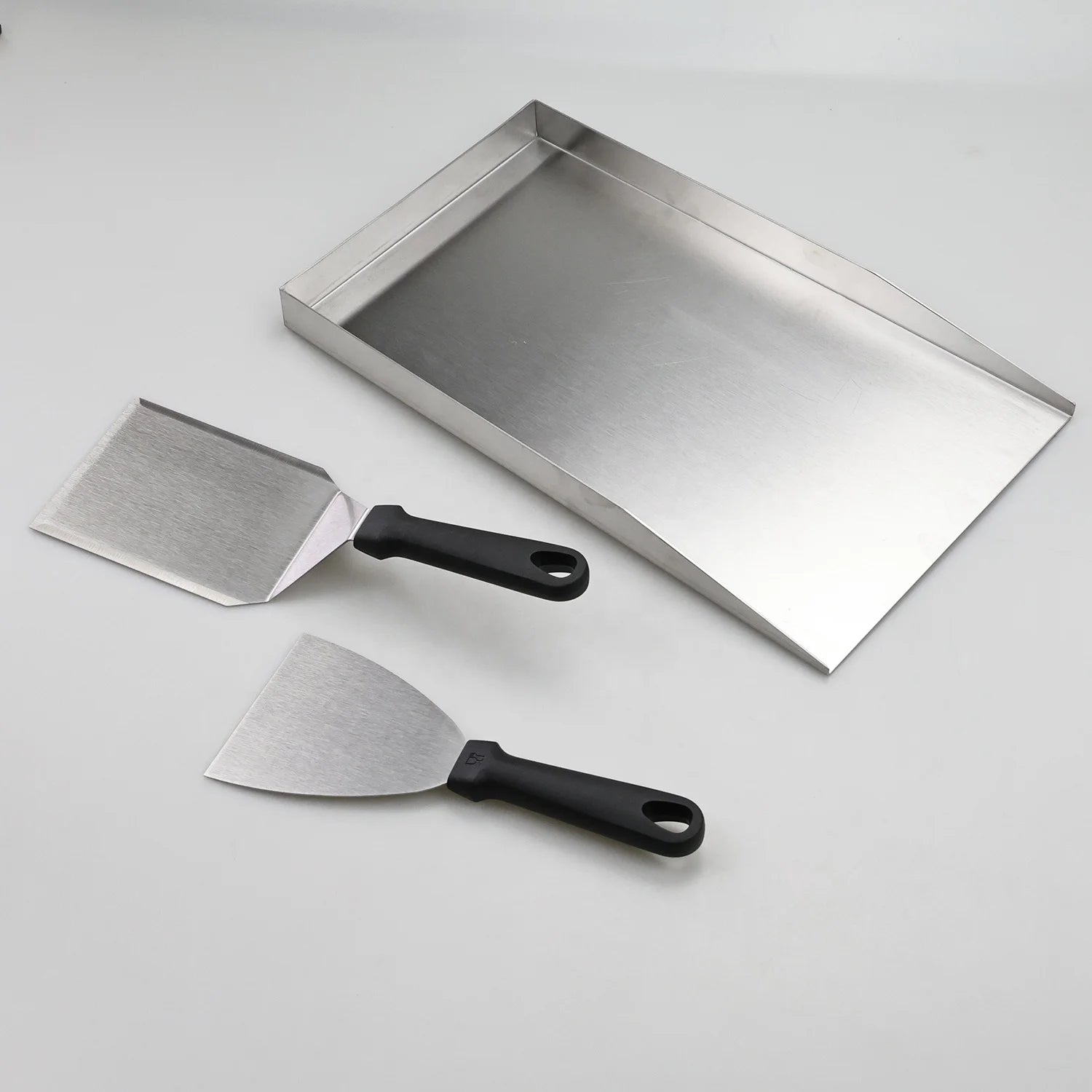 Stainless Steel BBQ Frying Pan Plancha Griddle Plate Insert Plates Replacement for Outdoor Grill Stove Cooking