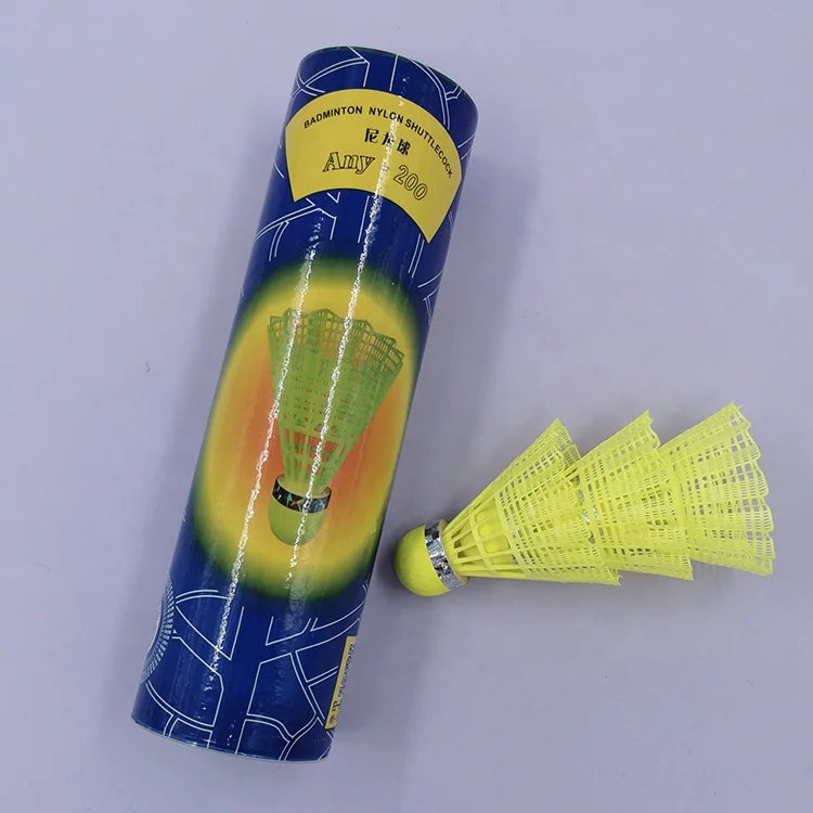 Cheap Manufacturer Nylon Shuttlecock Badminton Ready to Ship New Model Supplier Nylon Badminton Shuttlecock for Training