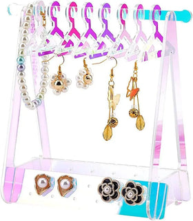 Cheap Price Acrylic Eco-friendly Customized Design Earring Stud Display Stand Coat Hanger Jewelry Rack Holder Mikoole Brand for