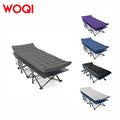 WOQI Customizable Single Person Luxury Folding Bed Modern 600D Oxford Cloth Portable for Outdoor Travel Garden
