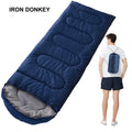 IRONDONKEY Autumn/Winter Seasonal Envelope Portable Hat Sleeping Bag Outdoor Exquisite Camping Adult Sleeping Bag