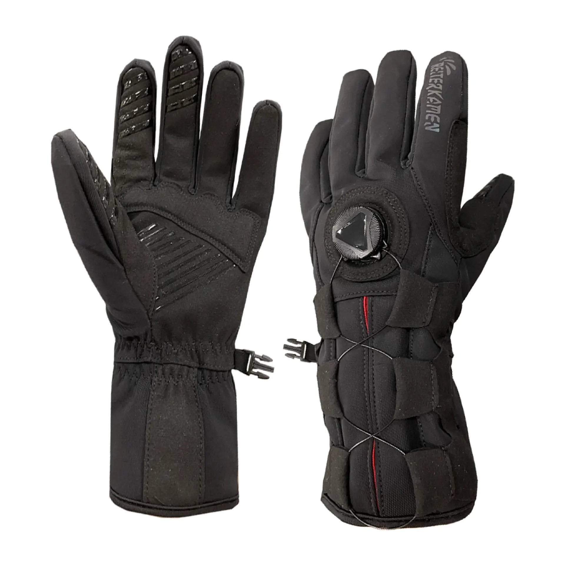Rotating Buttons Cycling Gloves Bicycle Motorcycle Electric Car Male Long Fingers Long Warm Spring and Winter Glove Touch Screen