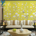 YKEAX 308 Customized Gold Floral 3D Wallpaper Luxury Modern Decorative Wall Murals for Living Room Waterproof Function