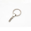 Wholesale DIY Keychain Accessories Metal Split Flat Key Ring with 4 Chains