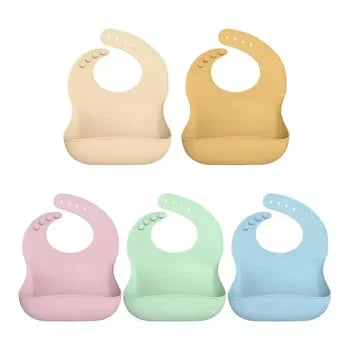 OEM/ODM Silicone Baby Bibs Adjustable Food Grade Waterproof Baby Bibs Perfect Silicone Baby Bib