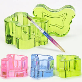 Acrylic Nail Art Dappen Dish Crystal Glass Nails Powder Liquid Butterfly Nail Art Dappen Dish Cups