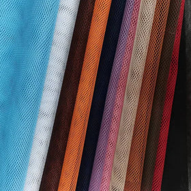 Wholesale Lightweight 150D 100% Recycled Polyester Mesh Fabric Custom Jersey Knit Breathable Stretch Make-To-Order Shoes & Toys