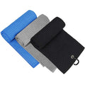 Microfiber Waffle Pattern Golf Towel 16x24 Tri-fold with Clip for Golf Bags Custom Logo