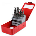 25 Pcs Din338 1.0-13mm Cobalt Drill Bit Set Hss Length Twist Drill Bits With Metal Case for Stainless Steel Wood