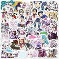 50Pcs Anime so I Am a Spider so What Gratiffi Sticker for Phone Laptop Vinyl Cute Girl Anime Stickers