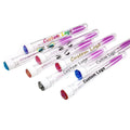 Customized Luxury Multi-color Plastic Eyelash Brush Tube Wands Eyebrow Spoolies Dust-proof Cleaner Storage Drill Bottom 50pcs