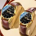Custom Logo 2024 New Luxury Men Watch Product Women Couple Analog Genuine Leather Quartz Watches