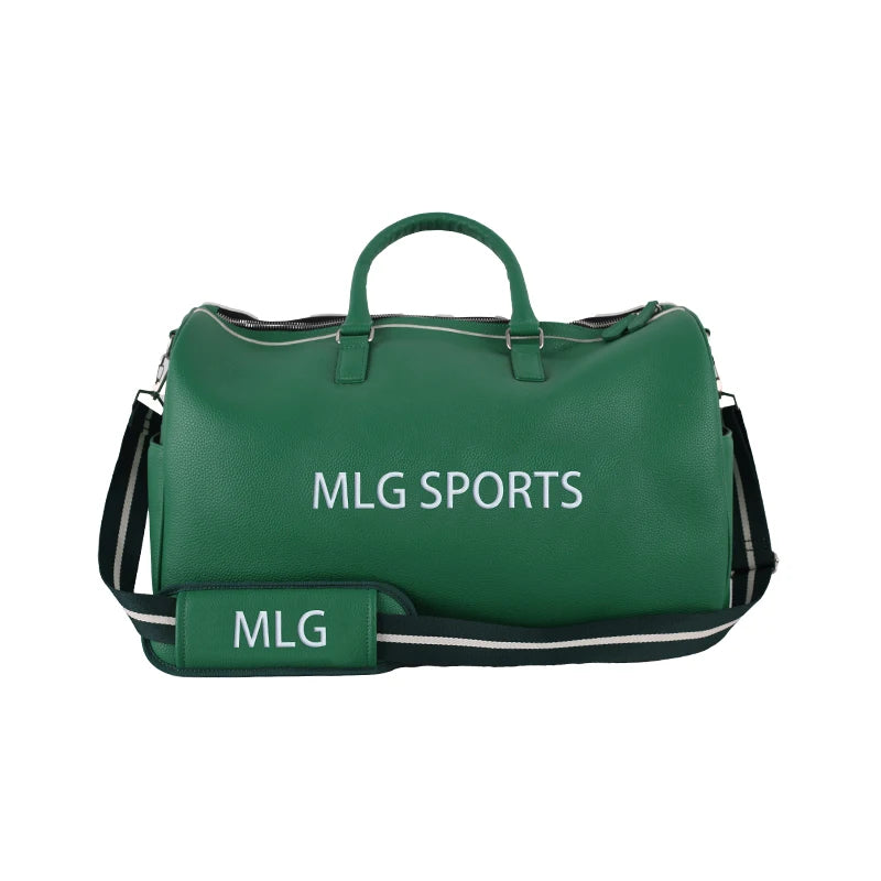 New Design Custom Logo Clothing Boston Bags PU Leather Golf Bag