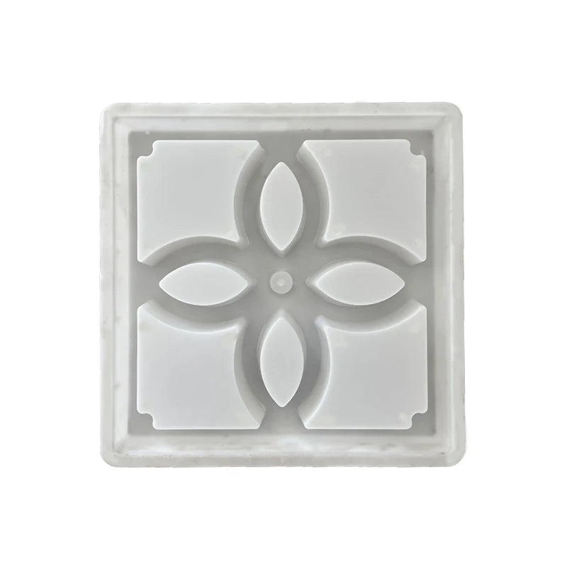 Decorative Designed Hollow-carved Window Opening with Four Leaves Pattern Plastic Moulds 40*40*7
