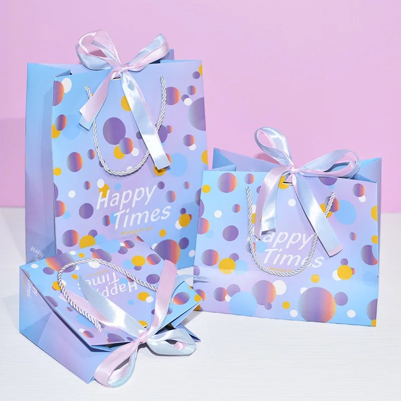 Multiple Size Paper Bag Goody Goodie Birthday Party Treat Candy Favor Paper Gift Bag for Kids Birthday Party
