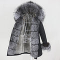 OFTBUY 2024 Waterproof Winter Jacket Women Long Parka Real Rabbit Fur Coat Natural Raccoon Fox Fur Collar Hood Warm Streetwear