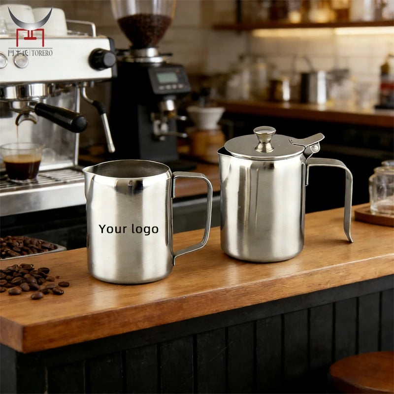 Stainless Steel Classic Design Eco-Friendly Milk Frothing Pitcher for Coffee