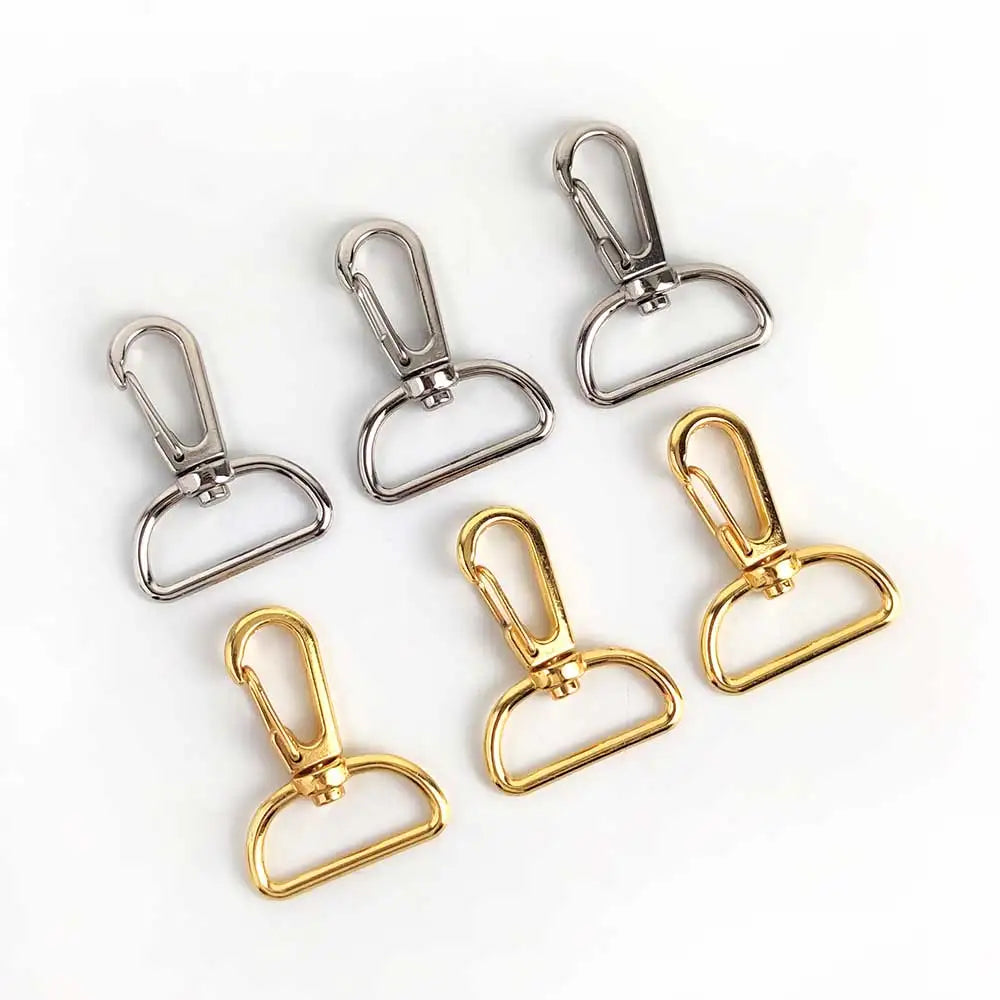 Deepeel BF494 16/19/25mm Keychain Snap Hooks Buckles Bag Strap Lobster Clasp Hardware Dog Collar Webbing Swivel Hook Buckle