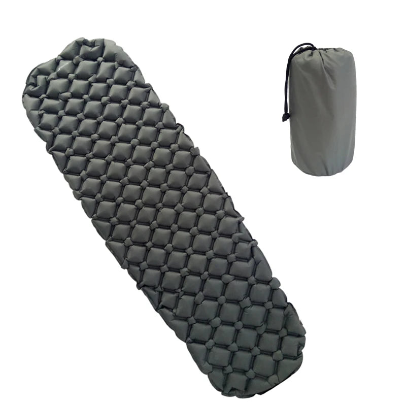Inflatable Mummy Shape Ultralight Durable TPU Air Sleeping Pad for Camping & Hiking