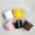Private Label Printing PP pink Orange Yellow 8 oz Plastic Cosmetic 250ml Facial Cream Jars with Lid
