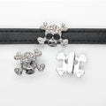 Wholesale 10mm Slide Charms Jewelry Making DIY Accessories Can Through 10mm Belt Wristband Pet Collar Bracelet Key Ring