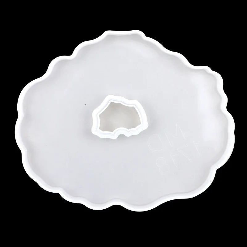 1096 DIY Crystal Glue Drop Decoration Tool Wavy Silicone coaster Mold Decoration Mold Home House Use Hand Make Resin Silicone