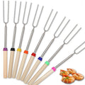 Wholesale Metal Telescopic BBQ Fork with Skewers and Extendable Marshmallow Roasting Stick for Camping