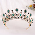 Baroque Bride Crown Bridal Alloy Rhinestone Crown Tiara