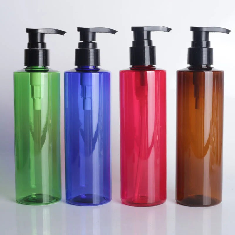 Custom Shampoo and Conditioner Bottles 250ml Pet Plastic Luxury Shampoo Packaging with Pump Head
