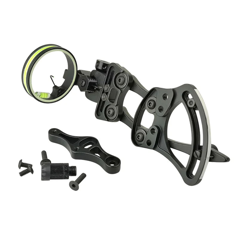 Archery 1 Pin Bow Sight Compound Bow Tag Bow Arrow Hunting Single Pin Adjustable Archery Sights